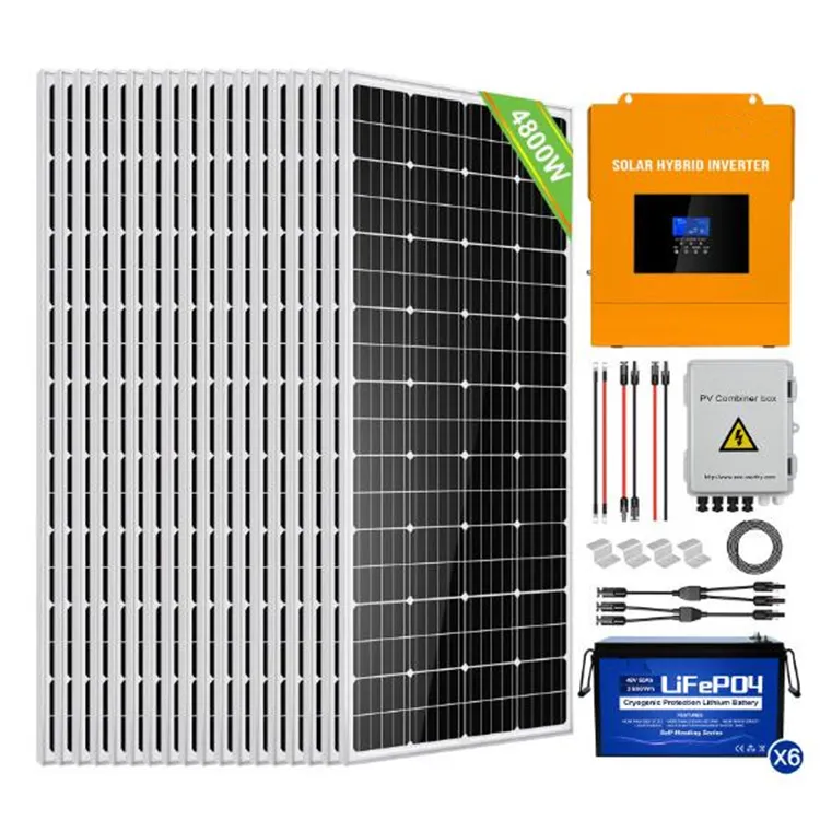 4800W 48V Complete MPPT Off Grid Solar Panel Kit